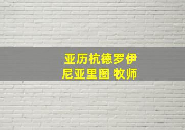 亚历杭德罗伊尼亚里图 牧师